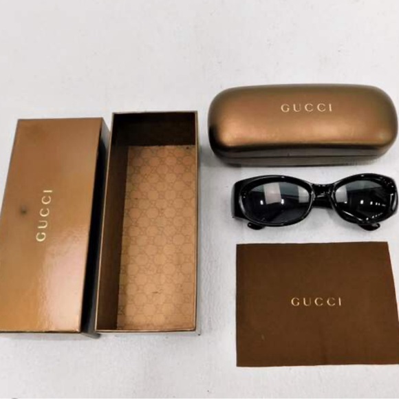 Gucci GG2968/S Black Sunglasses 50-19 Optyl Italy + Case &...